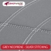 Grey Neoprene with Silver / White Stitching