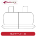 Rear / 3rd Row Seat Covers - Made to Order - Neoprene