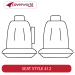 Front Seat Covers Row - Made to Order - Neoprene