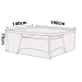 Outdoor Rectangle Table Cover - 190cm Length
