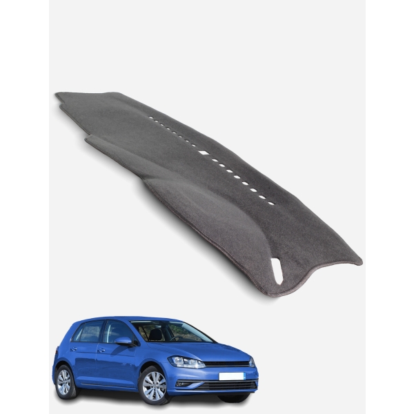 Volkswagen Golf GEN 7 MY14 | 17 & GEN7.5 MY17 | 20 All Models - Note no overlocking on edge against windscreen Dash Mat in Black