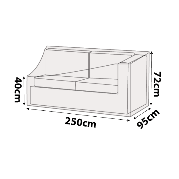 premium outdoor uv & rain storage furniture cover for sectional lshape sofas - buy online coverworld australia