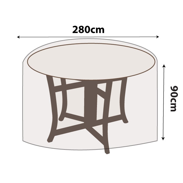 Outdoor Round Table Cover - 280cm Diameter