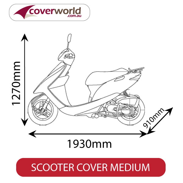 Scooter Cover - Size Medium - Outdoor Use