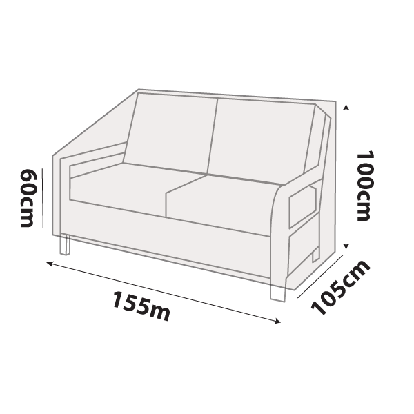 premium outdoor uv & rain storage furniture cover for sofa / love seats - buy online coverworld australia