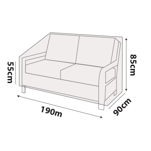 premium outdoor uv & rain storage furniture cover for sofa / love seats - buy online coverworld australia