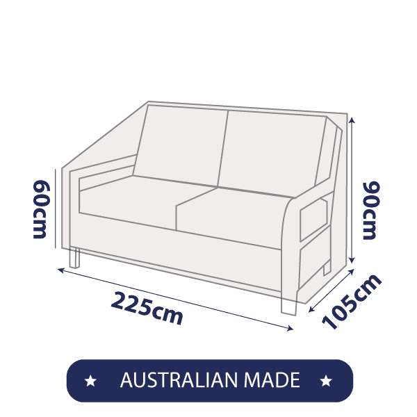 Outdoor weather protection cover for outside furniture - Coverworld Custom Covers made in Australia range of sofa covers