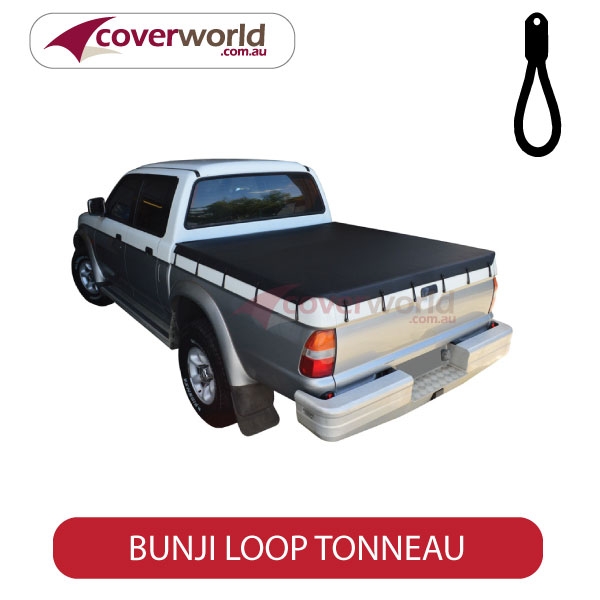 mitsubishi triton dual cab -  soft tonneau cover - bunji - new installation