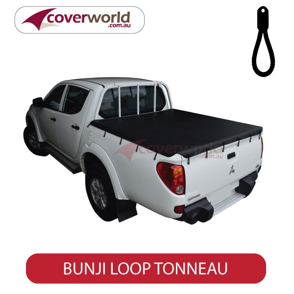mitsubishi triton dual cab -  soft tonneau cover - bunji - new installation