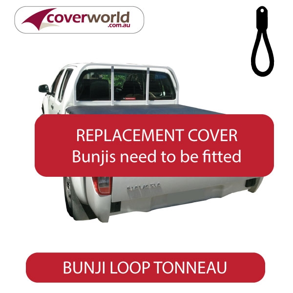 nissan navara d40 rx dual cab -  soft tonneau cover - replacement bunji