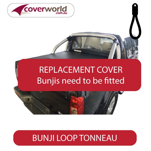 nissan navara d40 st dual cab -  soft tonneau cover - replacement bunji