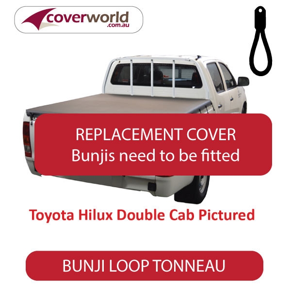 toyota hilux - soft tonneau cover j-deck - bunji cover