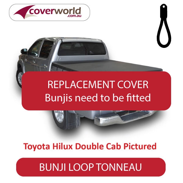 toyota hilux dual cab sr5 -  soft tonneau cover - replacement bunji