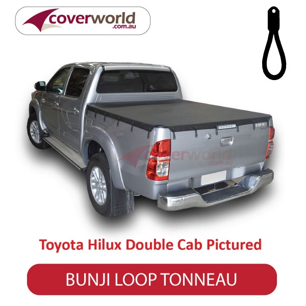 toyota hilux dual cab sr5 -  soft tonneau cover - bunji - new installation