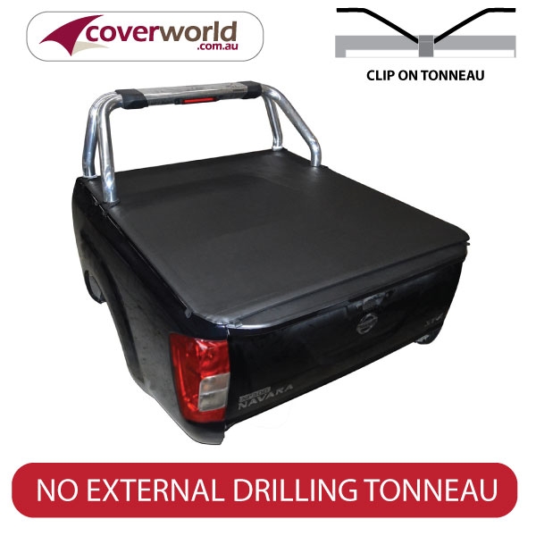 nissan navara np300 - d23 king cab -  soft tonneau cover - clip on
