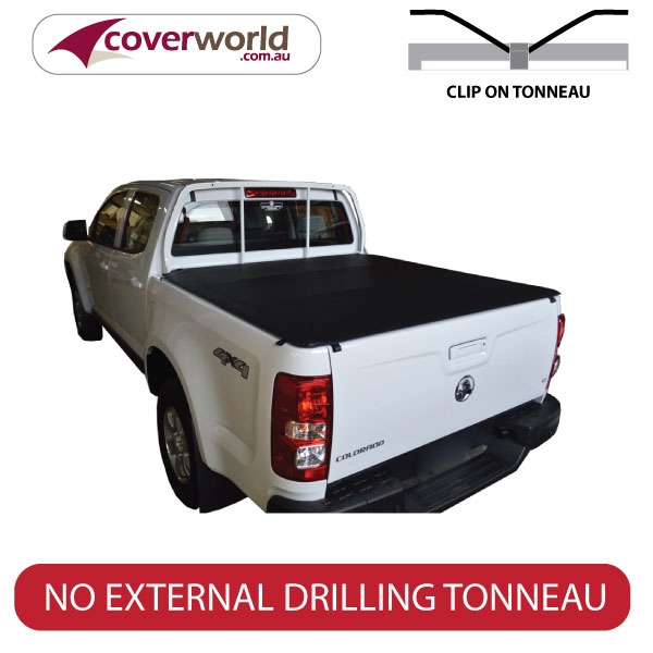 holden colorado crew cab -  tonneau cover - clip on