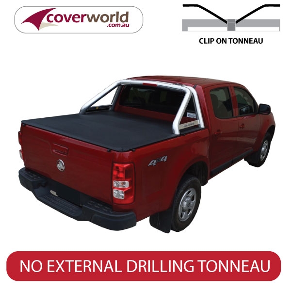 holden colorado crew cab ltz -  tonneau cover - clip on
