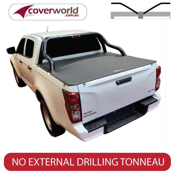isuzu d-max - soft tonneau cover - clip on cover