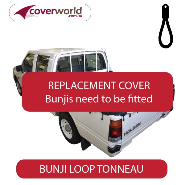 holden rodeo - tf series crew cab  -  tonneau cover - replacement bunji