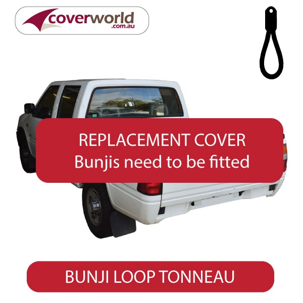 holden rodeo - tf series crew cab  -  tonneau cover - replacement bunji
