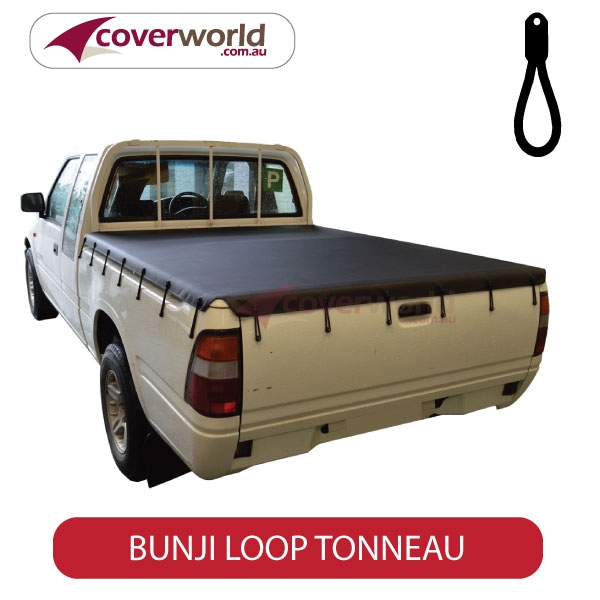 holden rodeo tf series single cab  -  tonneau cover - bunji - new installation