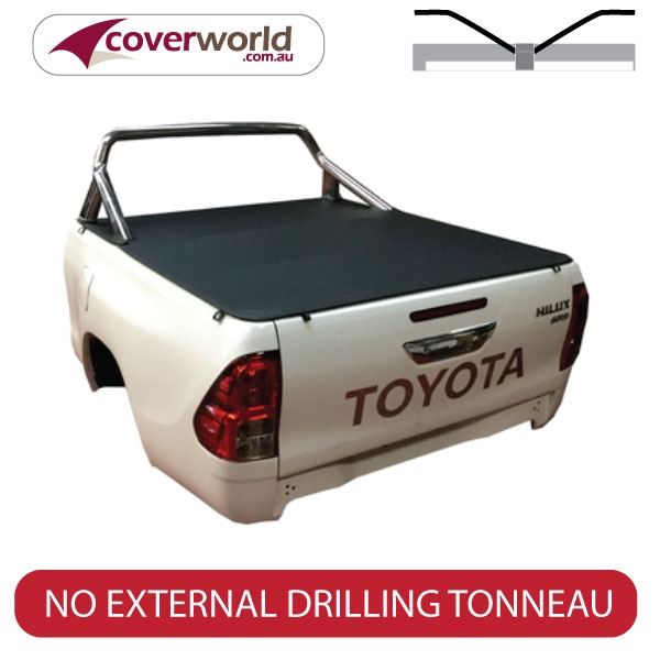 hilux a deck extra cab sports bar clip on ute tonneau cover