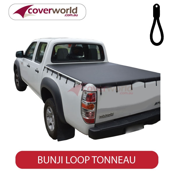 mazda bt50 - dual cab -  soft tonneau cover - bunji - new installation
