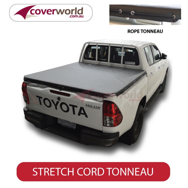 Toyota Hilux Dual Cab Tonneau Cover - Stretch Cord