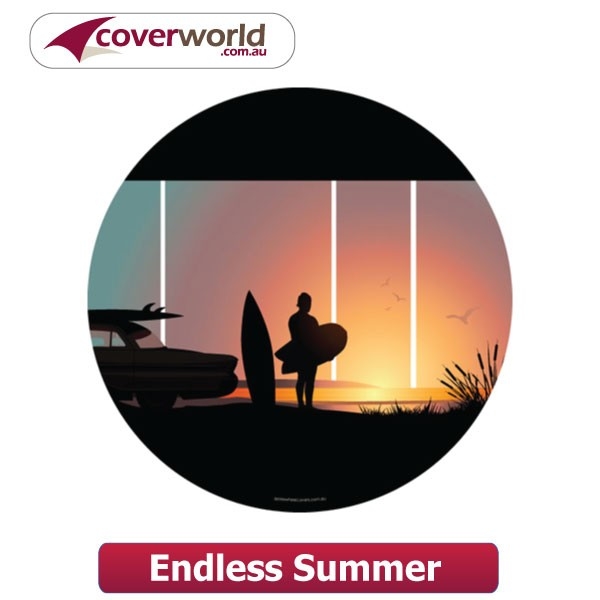 Printed Spare Tyre - Wheel Cover - Endless Summer