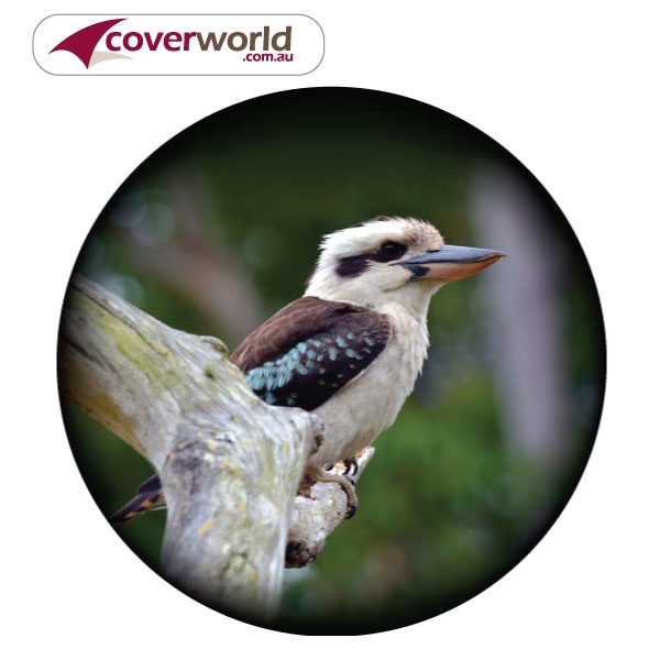 printed spare tyre - wheel cover - kookaburra