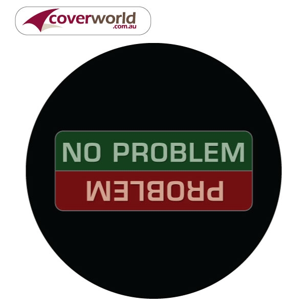 printed spare tyre - wheel cover - no problem