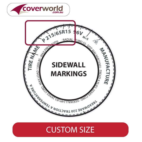 special size tyre cover custom size tyre cover