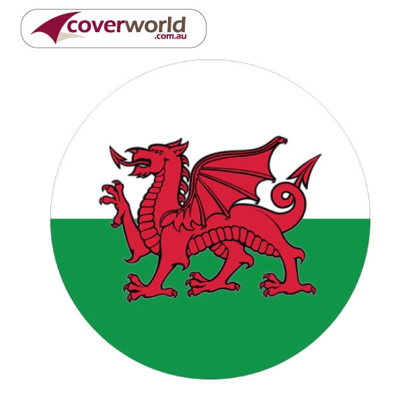 Printed Spare Tyre - Wheel Cover - Welsh Dragon