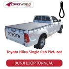 toyota hilux single cab -  soft tonneau cover - bunji - new installation