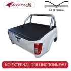 nissan navara np300 - d23 dual cab -  soft tonneau cover - clip on