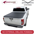 nissan navara np300 - d23 dual cab -  soft tonneau cover - clip on