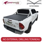 toyota hilux dual cab -  soft tonneau cover - clip on