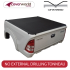 foton tunland dual cab tonneau cover - clip on
