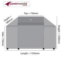 3 Burner BBQ Cover - 155cm Length