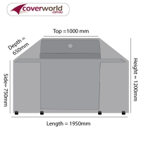 5 to 6 Burner BBQ Cover 195cm Length