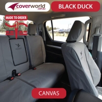 Seat Covers - F100 and F150 Series - Single Cab Ute - Black Duck Canvas - Custom Fit - Front Bench Seat