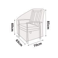 Outdoor Chair Cover - 65cm Length