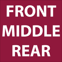 Front, Middle and Rear Rows - Outback Canvas Charcoal