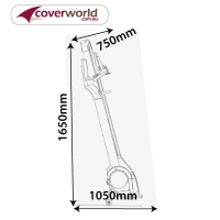 Cover For Treadmill In Closed - Folded Positon - 75cm Width