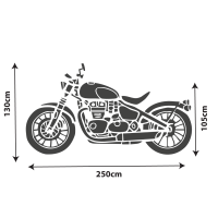 Motorbike Cover - Garaged Indoor Soft Cover - Large/XL Large