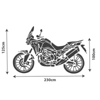 Motorbike Cover - Garaged Indoor Soft Cover - Medium/Large