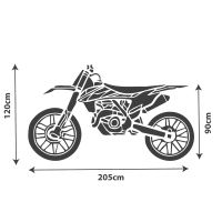 Motorbike Cover - Garaged Indoor Soft Cover - Small/Medium