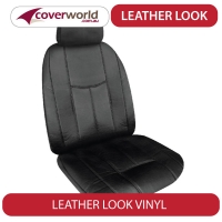 Seat Covers Leather Look Toyota Hilux with Bucket and 3/4 Bench Seat - March 2005 to July 2015