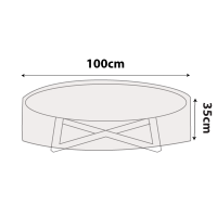 Outdoor Round Table Cover - 100cm Diameter