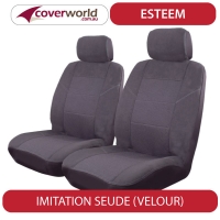 Seat Covers - Commodore Sedan - Charcoal Velour - Front and Rear Seats